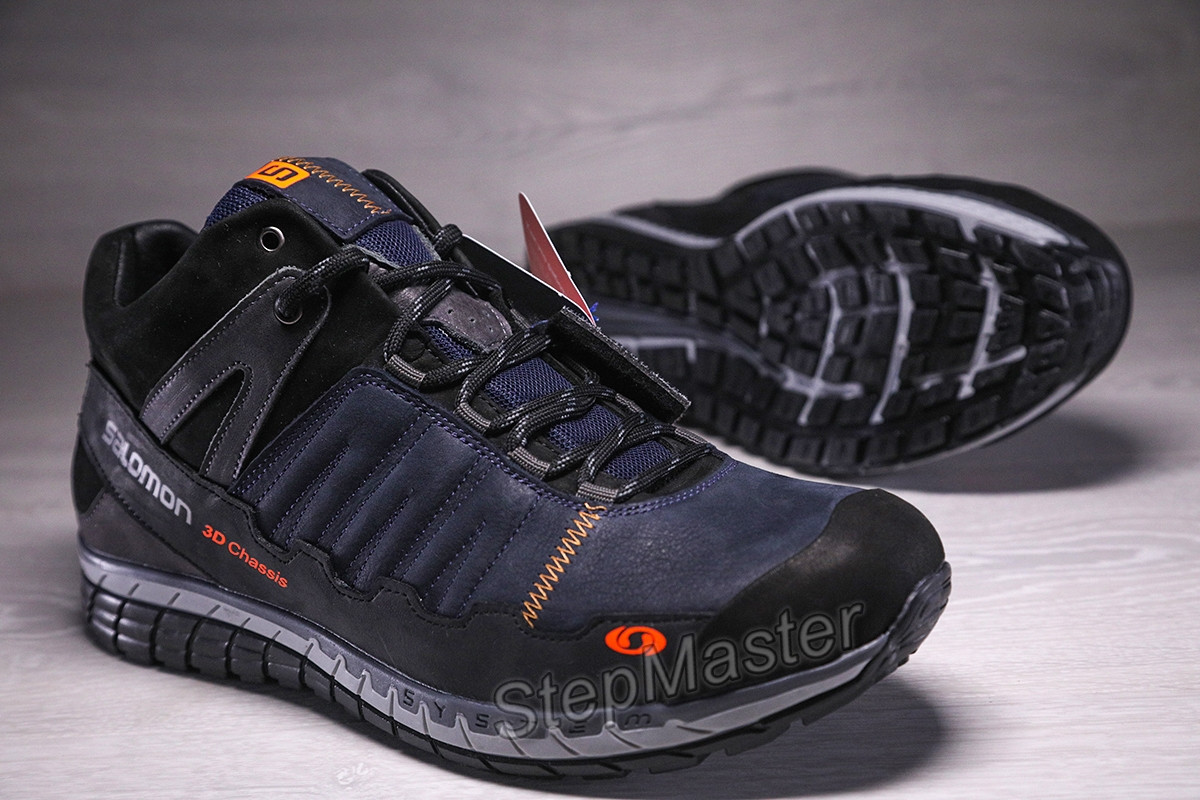 Шкіряні зимові черевики, кросівки термо, Salomon S2 Gore-Tex
