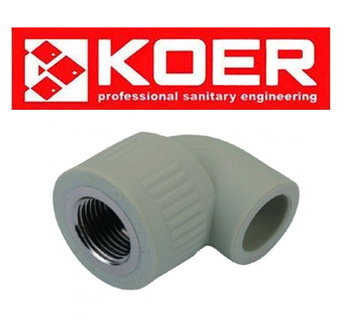 Кут з внутрішньою різьбою 20×1/2F K0113.PRO Koer (Чехія)