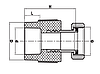 МУФТА З НАКИДНОЮ ГАЙКОЮ 25×3/4F K0142.PRO Koer (Чехія), фото 2