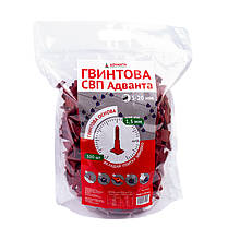 Гвинтова СВП Адванта основа 1,5 мм, 500 шт (для плитки товщиною 5-20 мм)