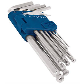 Набір шестигранників подовжених, у пластиковій кассеті, 10шт.