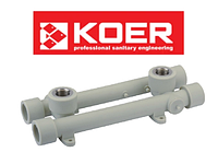 Планка монтажная проходная KOER K0128.PRO - 20x1/2F PPR