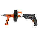 Пістолет для чистки дренажних систем, сталь 7,6м, фото 2