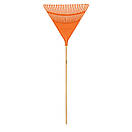 Граблі віялові, Пластик, жорсткі, прямі, посилені 26 зубів 610х1220х24мм, фото 2