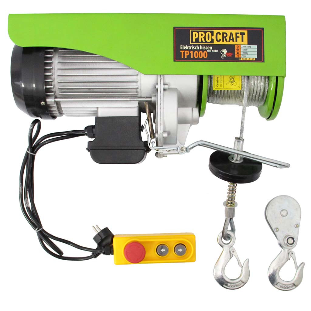 Електричний підйомник (1000 кг, 20 м) Procraft TP1000