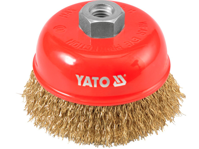 Щітка дротяна крацовка для КШМ 100 мм Yato YT-4766