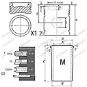 Поршнекомплект 106.50мм  двигуна трактора JOHN DEERE 4045 6068 PowerTech Plus, фото 3