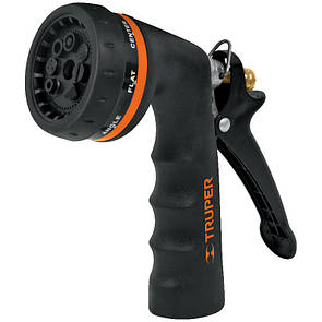 Пістолет садовий для поливу, Профі, різнорежимний, металева основа, ручка позаду, регульований