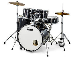 Акустична барабанна установка PEARL Roadshow RS-505SC/C31 (Jet Black) + Paiste Cymbals