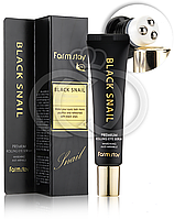 Сироватка для очей FarmStay Black Snail Premium Rolling Eye Serum з екстрактом равлики 25 мл