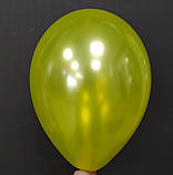 Латексна кулька металік жовтий 10" / 30 / 26см Yellow Gemar, фото 2