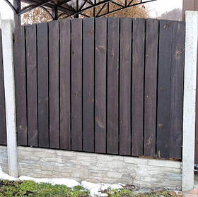 Дерев'яний паркан LNK "Штакетник вертикальний" 2000х1500 мм. (ДВЗ-11)
