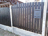 Дерев'яний паркан LNK "Штакетник вертикальний" 2000х1500 мм. (ДВЗ-11), фото 2