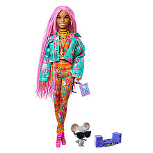 Лялька Барбі Екстра 10 з рожевими дредами Barbie Extra Doll 10 GXF09