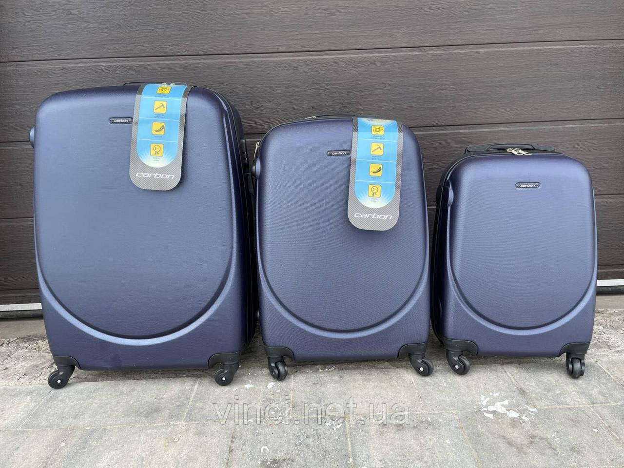 Дорожній чемодан S CARBON 310 модель Дорожный чемодан на колесах дорожные сумки Валіза Сумка на 4х колесах, фото 1