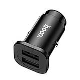 Адаптер автомобільний HOCO Wise road dual port car charger set NZ4 2USB, 4.8A, фото 3