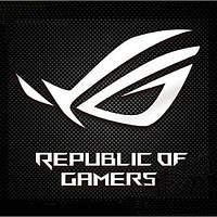 Наклейка Asus Republic of Gamers ROG 30x23mm logo Sticker Metal