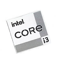 Наклейка Intel Core i3 11th Gen Silver Chrome (metal)