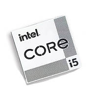 Наклейка Intel Core i5 11th/12th/13th Gen Silver Chrome (metal)