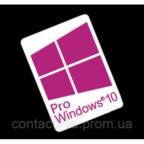 Наклейка Windows 10 Pro White Purple — в Категории "Части Корпуса ...