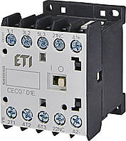 Контактор миниатюрный CEC 07.01 24V DC (7A; 3kW; AC3), ETI