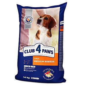 Клуб 4 Лапи Premium Medium для середніх собак із куркою 14 кг
