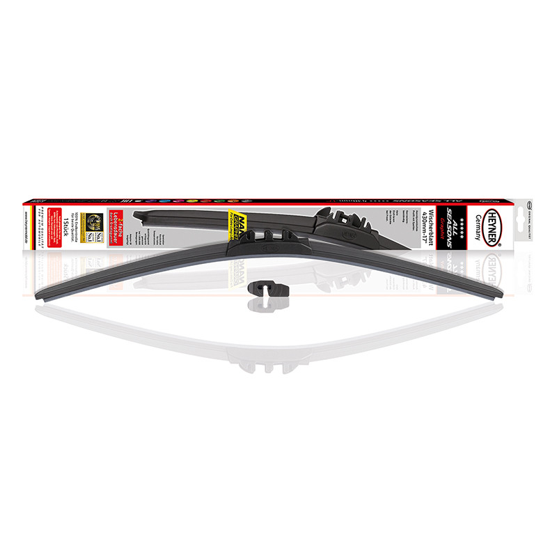 Щітка склоочисника (двірник) Heyner All Season 430mm, безкаркасні, з запасний гумкою, 087000