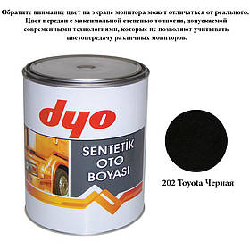 Фарба алкідна (синтетична) Dyo Toyota 202 Чорний 1l