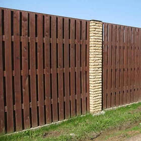 Дерев'яний паркан LNK "Шахівниця вертикальна" 2500х2000 мм. (ДВЗ-14)
