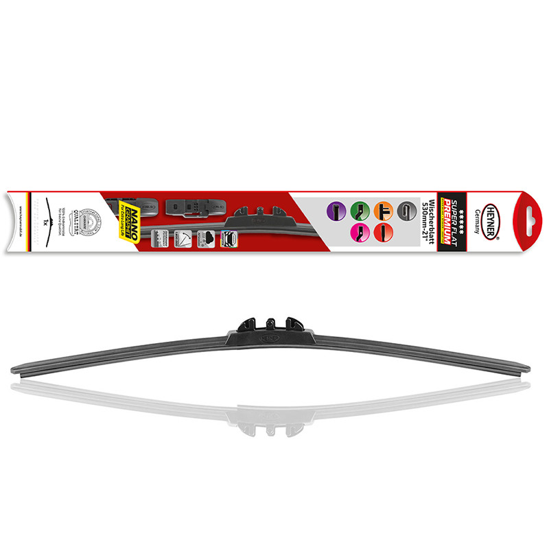Щітка склоочисника (двірник) Heyner Super Flat Premium 530mm, безкаркасні, 281000