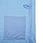Банний халат трикотажний вафельний, блакитний, розмір Л, фото 3