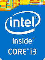 Наклейка Intel Core i3 4-го покоління blue