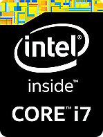 Наклейка Intel Core i7 4-го покоління black