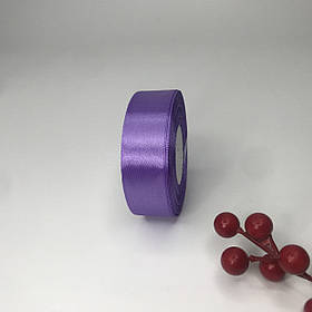 Стрічка атласна, 2,5 см, бузкова, 23 м - рулон