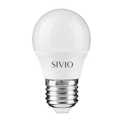 Світлодіодна лампа SIVIO 10W G45 E27 4100K Код.59525, фото 1
