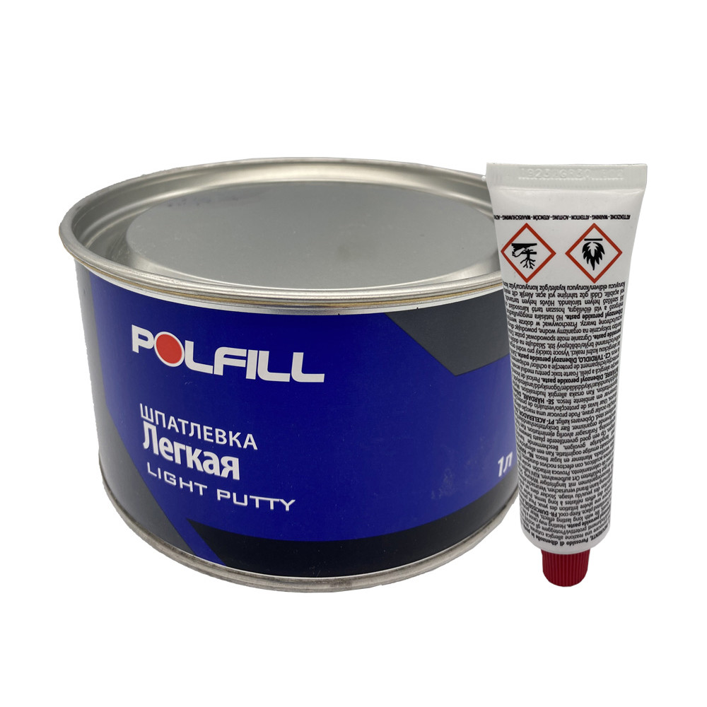 Шпаклівка легка, з затверджувачем, Polfill, 1l