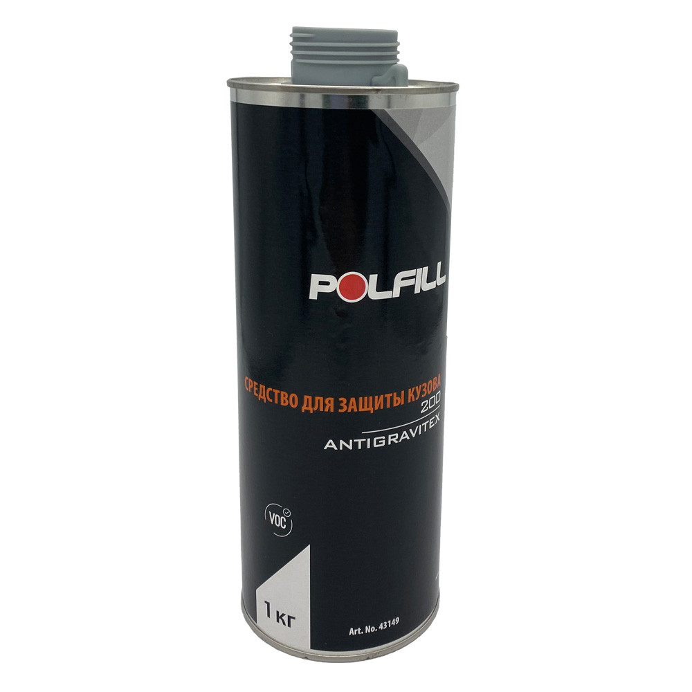 Антигравий Polfill под пистолет, 200, серый, 1kg