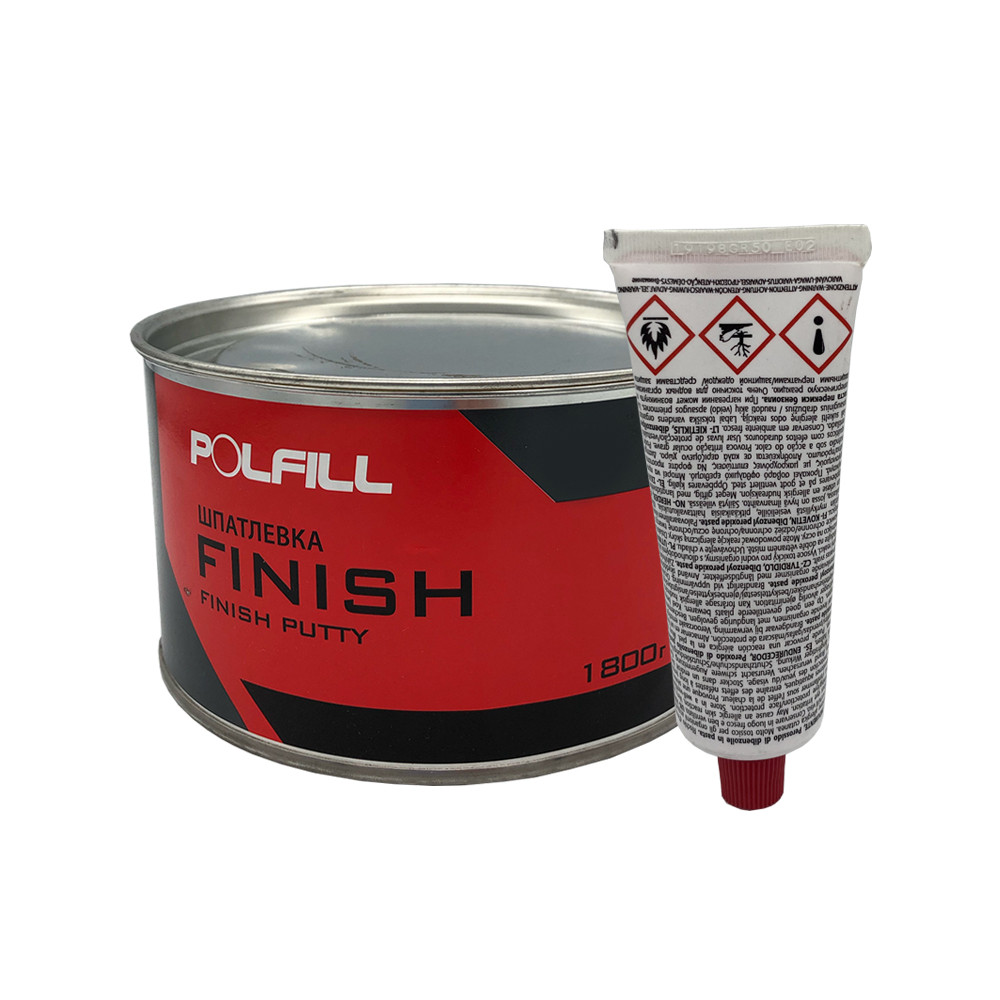 Шпаклівка фінішна, з затверджувачем, Polfill, 1,8 kg