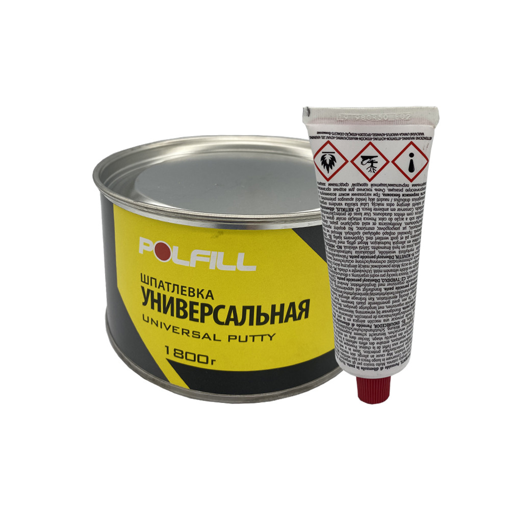 Шпаклівка універсальна, з затверджувачем, Polfill, 1,8 kg