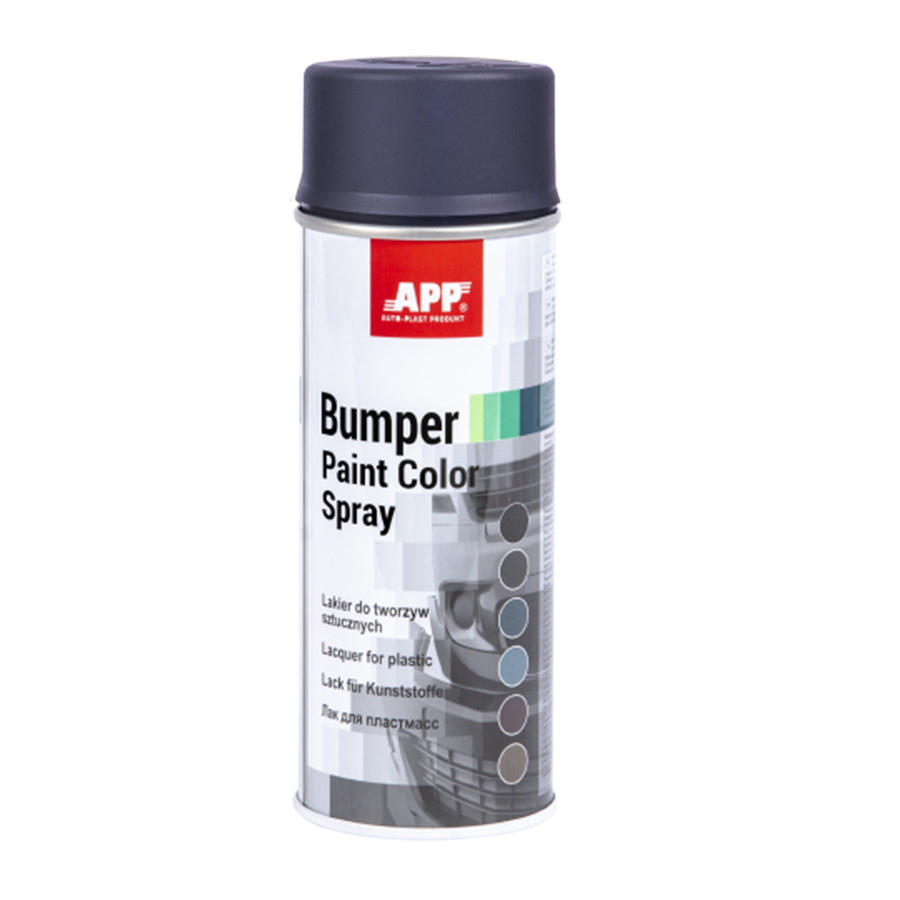 Фарба бамперна аерозольна APP, анрацит, 400ml, 210407