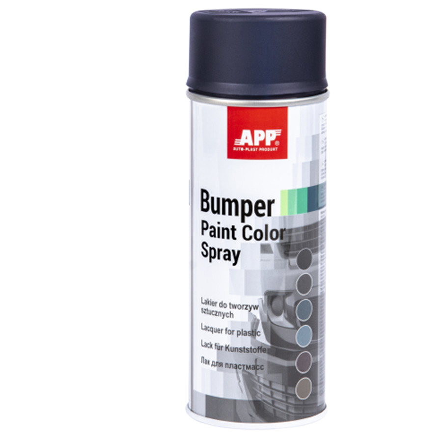 Фарба бамперна аерозольна APP, темний анрацит, 400ml, 210408