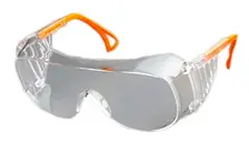 Окуляри захисні відкриті прозорі білі, Україна (16-524)