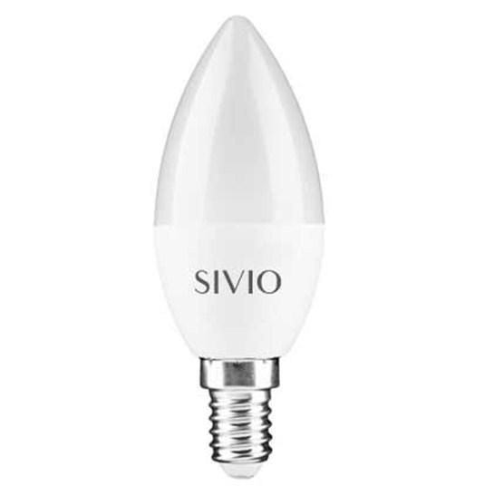 Світлодіодна лампа SIVIO 10W С37 E14 4100K Код.59085