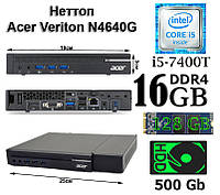 Acer Vention N4640G/ i5-7400T/ 16Gb DDR4/ SSD 128Gb M.2/ HDD 500Gb/ Intel HD Graphics 630