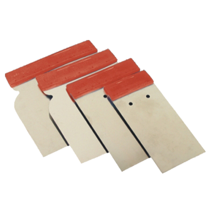 Шпателя нержавіючі "Japonki", APP, (набір 4шт), 5,8,10,12 cm, червоні, 250302