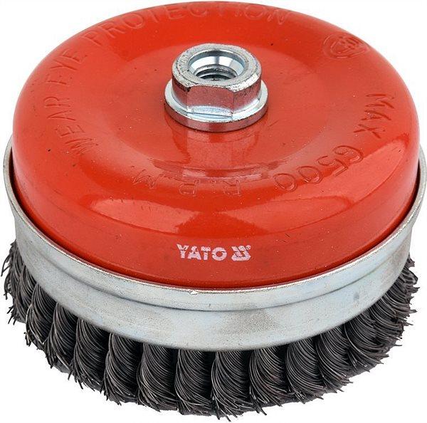Щітка дротяна крацовка для КШМ 125 мм Yato YT-47691