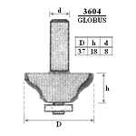 Фрези Глобус Серія 3604