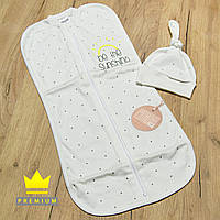 0-5 (56 0-3) євро пелюшка кокон на замку тепла пелюшка-кокон фліс теплий кокон байка котон бабовна 8102 БЖВ