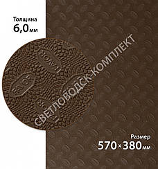 Гума набоєчна FAVOR, р. 570*380*6мм, кол. світло-коричневий (6) light brown