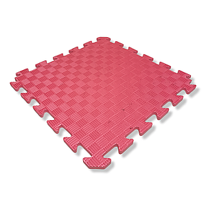 Дитячий килимок-пазл 500×500×10 мм червоний